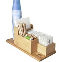 FMC Organizador Accesorios de Café - Dispensador para Azucarillos- Té- Cápsulas- Agitadores- Vasos y Servilletas - Ideal…